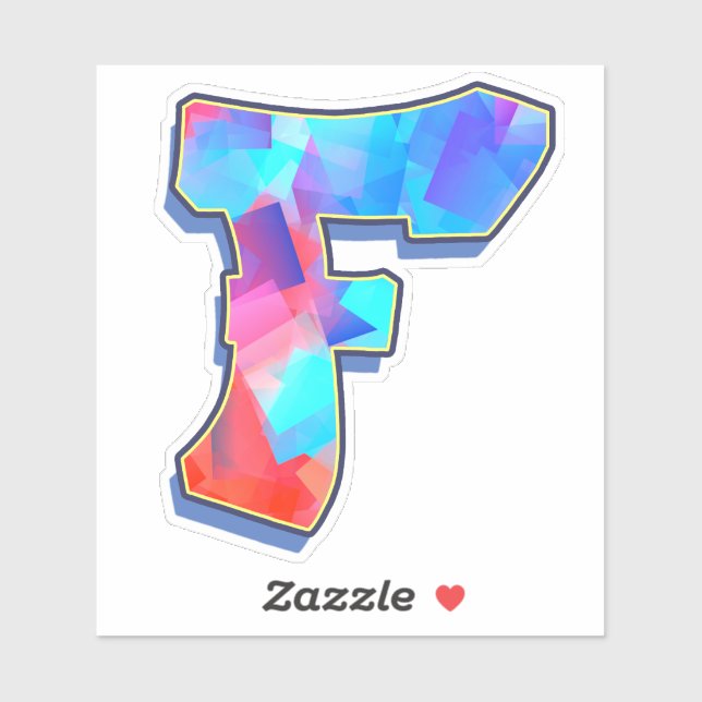 Letter F _ Graffiti Alphabet Letters (Sheet)