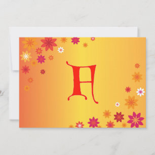 Letter F Invitation