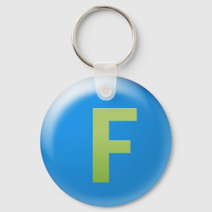 Letter F Key Ring