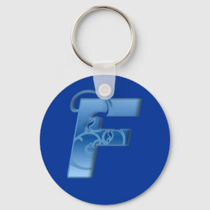 Letter F Key Ring