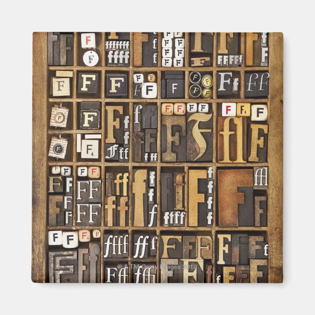 Letter F Magnet (Front)