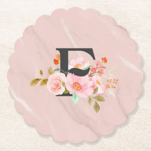 Letter F Paper Coaster
