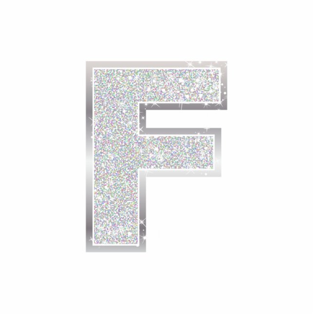 Letter F Photo Sculpture Magnet (Front)