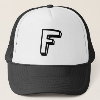 Letter F Trucker Hat