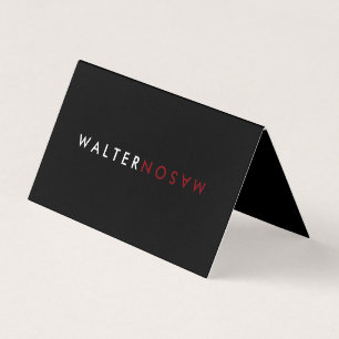 Letter Flip Business Card