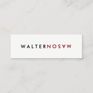 Letter Flip Mini Business Card