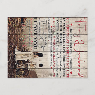 Letter For Him Cool To My Husband Gift Postcard