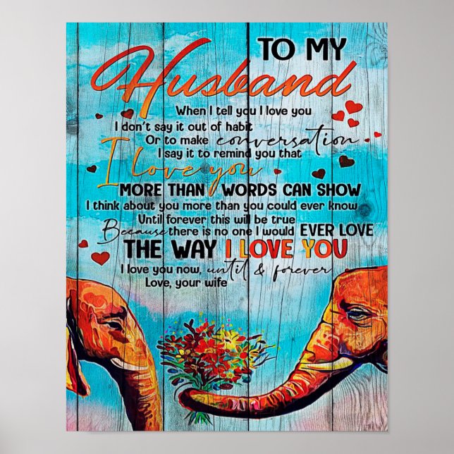 Letter For Husband | Cool Family Decoration (Front)