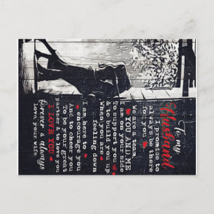 Letter For Husband Cool Family Decoration Postcard