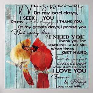 Letter For Husband Family Decoration