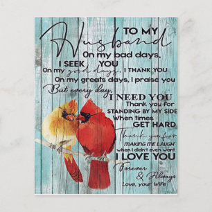 Letter For Husband Family Decoration Flyer