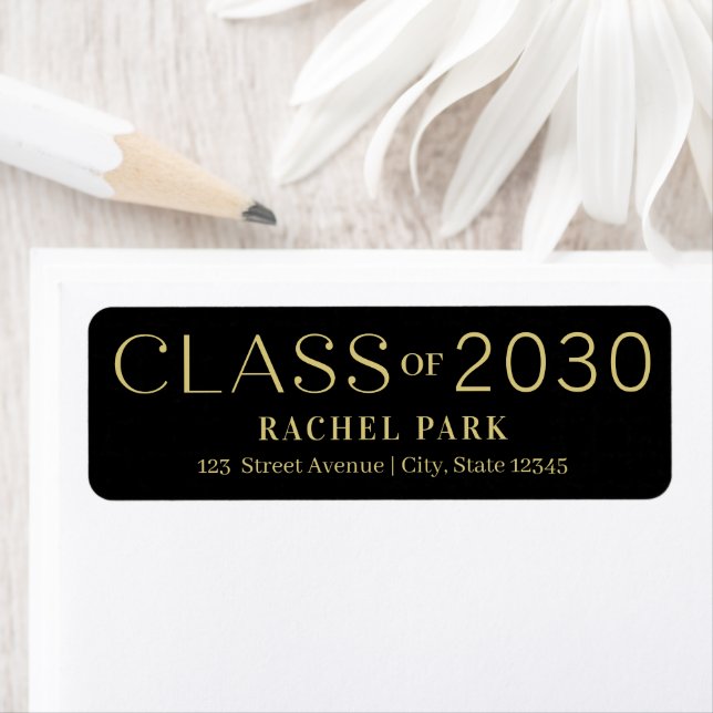 Letter Frame Editable Colour Graduation Label (Insitu)