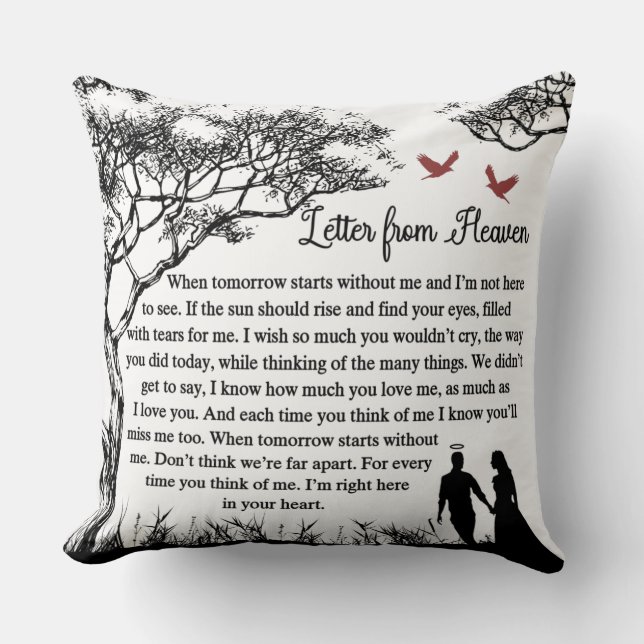 Letter From Heaven Cushion (Front)