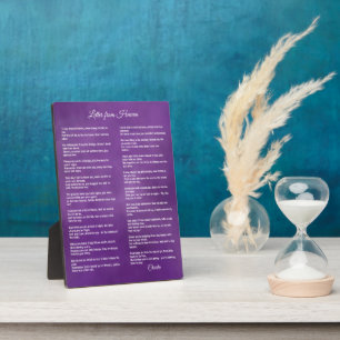 Letter From Heaven - Personalise with Pet's Name Plaque