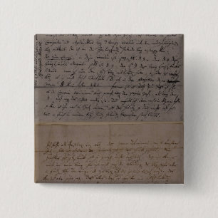 Letter from Leopold Mozart 15 Cm Square Badge