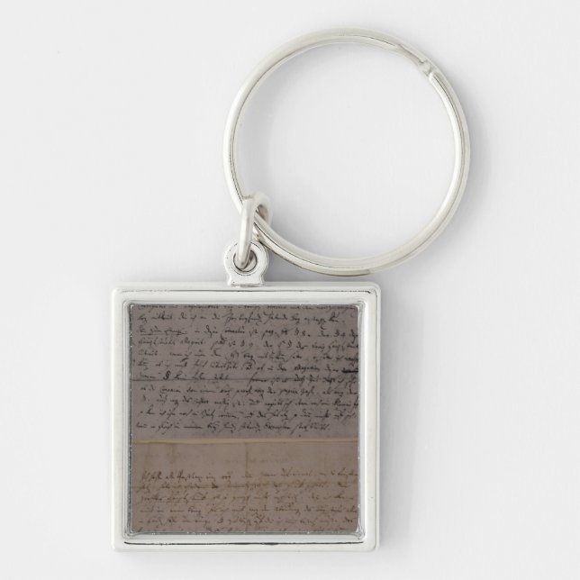 Letter from Leopold Mozart Key Ring (Front)
