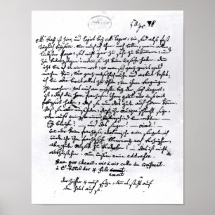 Letter from Mozart to his Father, 5th April Poster