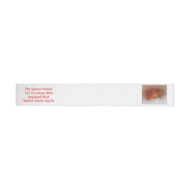 Letter from Santa Christmas Wraparound Address Label (Individual)