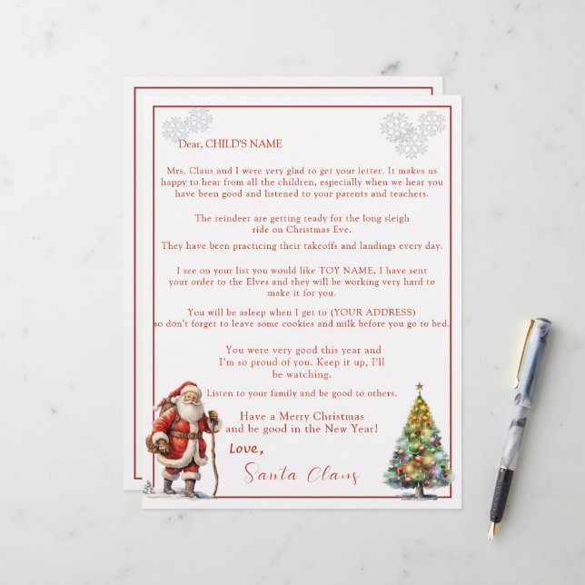 Letter from Santa Claus (Front/Back In Situ)