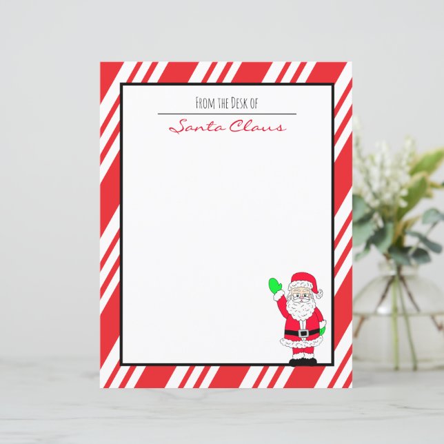 Letter from Santa Claus Blank Paper (Standing Front)