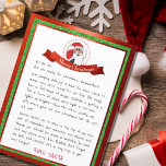 Letter From Santa Claus From North Pole<br><div class="desc">This is great gift for any child you love! Kids Santa Christmas Card! All you need to do is personalise the name for the child receiving the card. Santa letters can be mailed, "sent" by popping it in the mailbox. You can edit this message, the choice is yours!! Personalise and...</div>