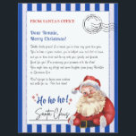 Letter From Santa Claus From North Pole Office<br><div class="desc">Bring the enchantment of the North Pole straight to your doorstep with our personalised letters from Santa's office! Delight children alike with a heartfelt, customised message from the jolly man himself. Each letter is carefully crafted, featuring whimsical designs and Santa's official seal, ensuring a touch of authenticity and holiday magic....</div>
