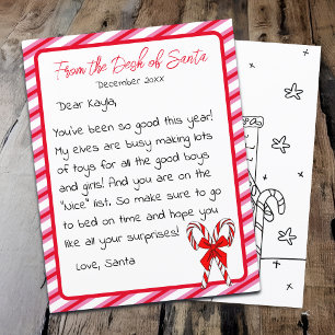 Letter from Santa Clause Kid's Christmas