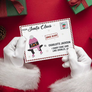Letter from Santa express delivery with penguin  Envelope