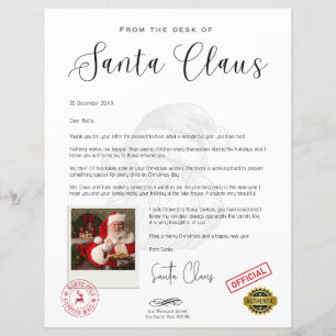 Letter from Santa Personalised Christmas Fun