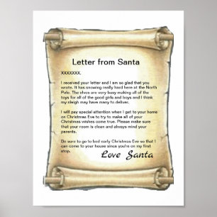 Letter From Santa Poster