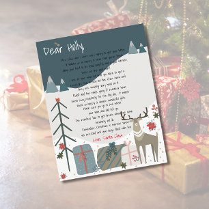 Letter From Santa Scandi Reindeer Merry Christmas