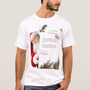 Letter From the desk of  Nicolas Claus Christmas  T-Shirt
