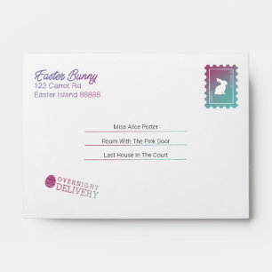 Letter From The Easter Bunny Envelope Editable