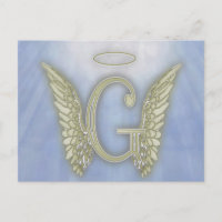 Letter G Angel Monogram