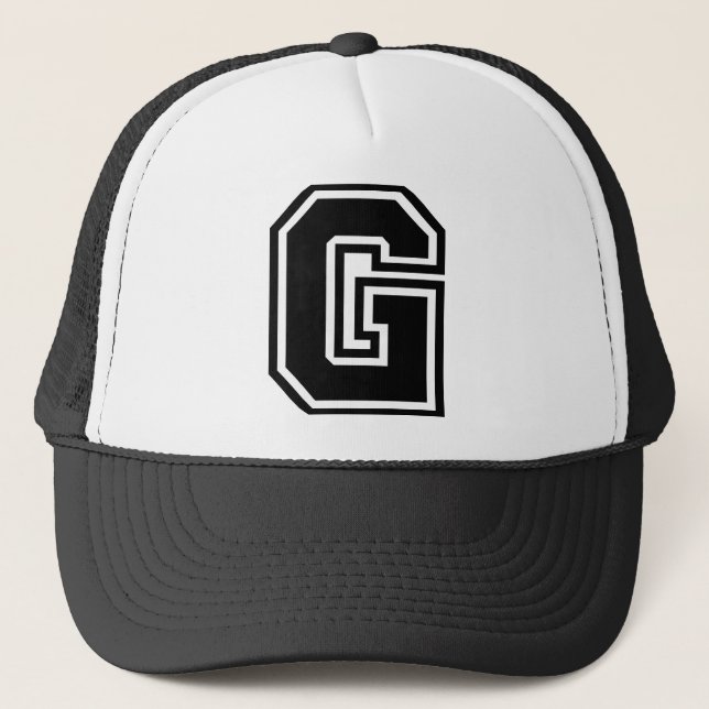 Letter "G" Classic Trucker Hat (Front)