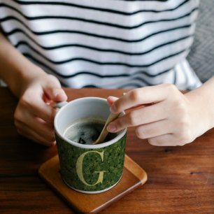 Letter G dark green and yellow liberty Coffee Mug