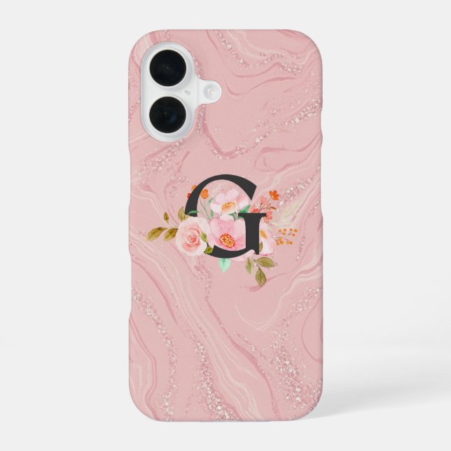 Letter G iPhone 16 Case (Back)