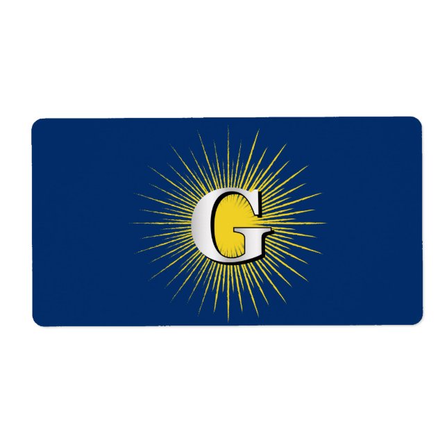 Letter G – masonic symbol (Front)