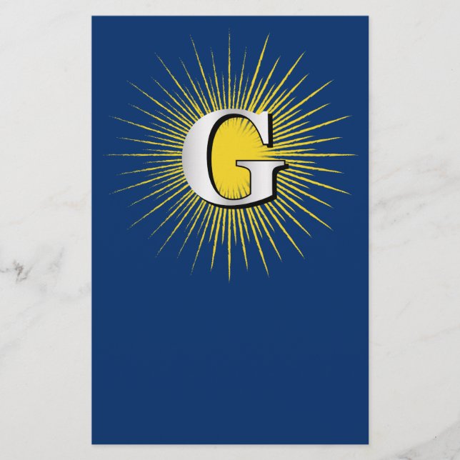 Letter G – masonic symbol Flyer (Front)