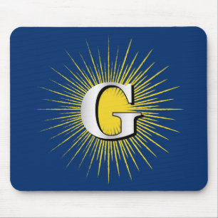 Letter G – masonic symbol Mouse Mat