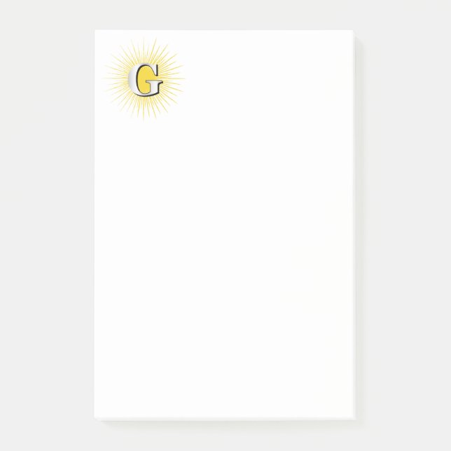 Letter G – masonic symbol Post-it Notes (Front)