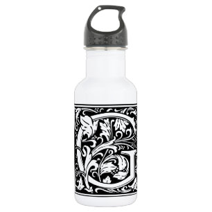 Letter G Mediaeval Monogram Art Nouveau 532 Ml Water Bottle