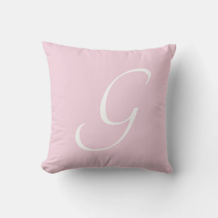 Letter G Monogram Initial Custom Cushion