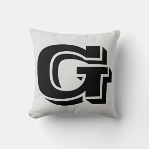 LETTER G MONOGRAM PILLOW
