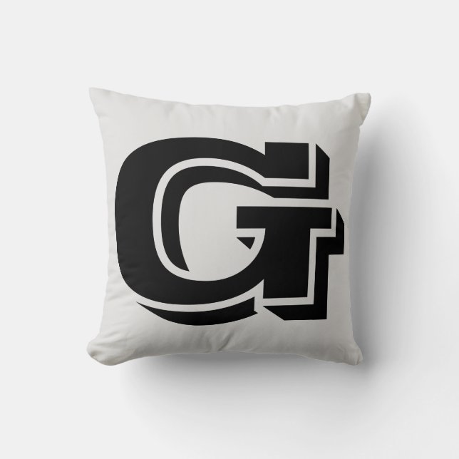 LETTER G MONOGRAM PILLOW (Front)