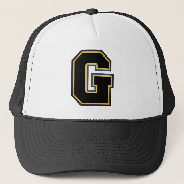 Letter "G" Monogram Trucker Hat (Front)