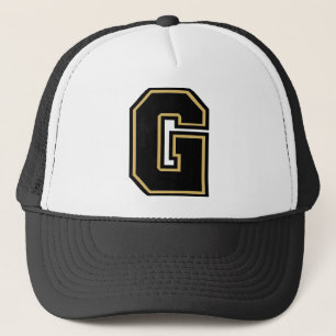 Letter "G" Monogram Trucker Hat