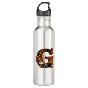 Letter G Thanksgiving style 710 Ml Water Bottle