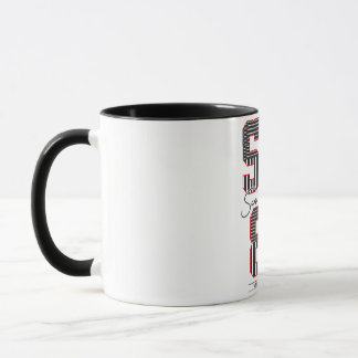 Letter graffiti mug