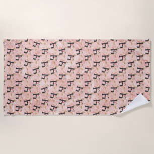 Letter H Beach Towel